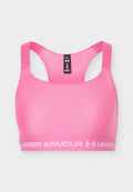 Under Armour CROSSBACK HIGH - High support sports bra - pink frenzy/prime pink