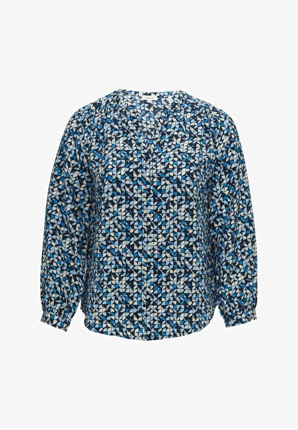 s.Oliver Blouse - navy gemustert