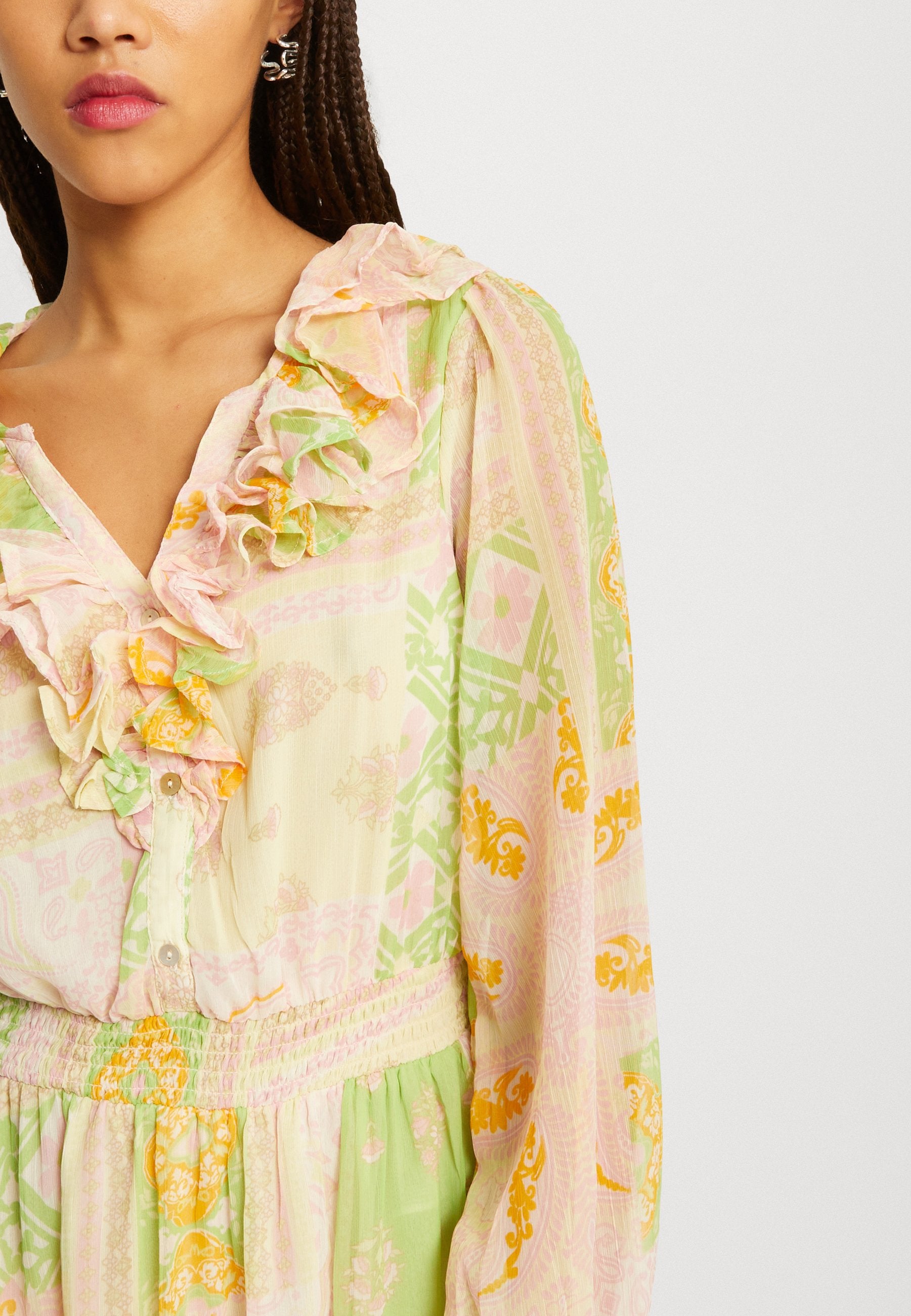 ONLY ONLSTELLA PATCH MIDI DRESS