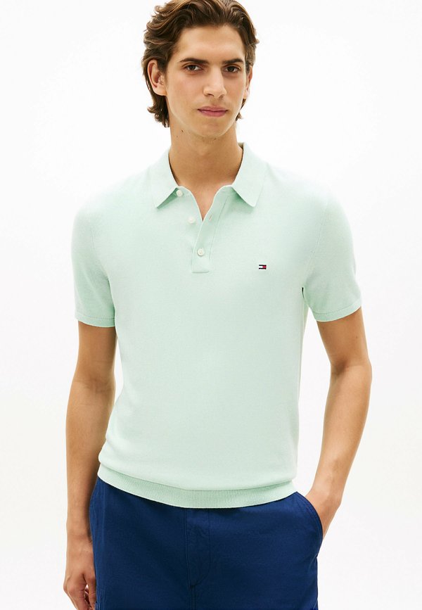 Tommy Hilfiger REGULAR FIT KNIT POLO SHIRT - Polo shirt - minty essence heather