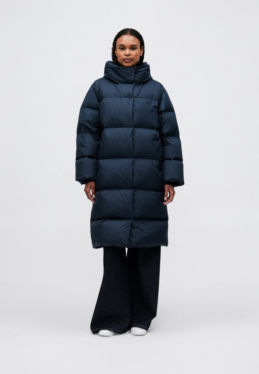 WATER REPELLENT DOWN LONGLINE WRAP COAT Media 3