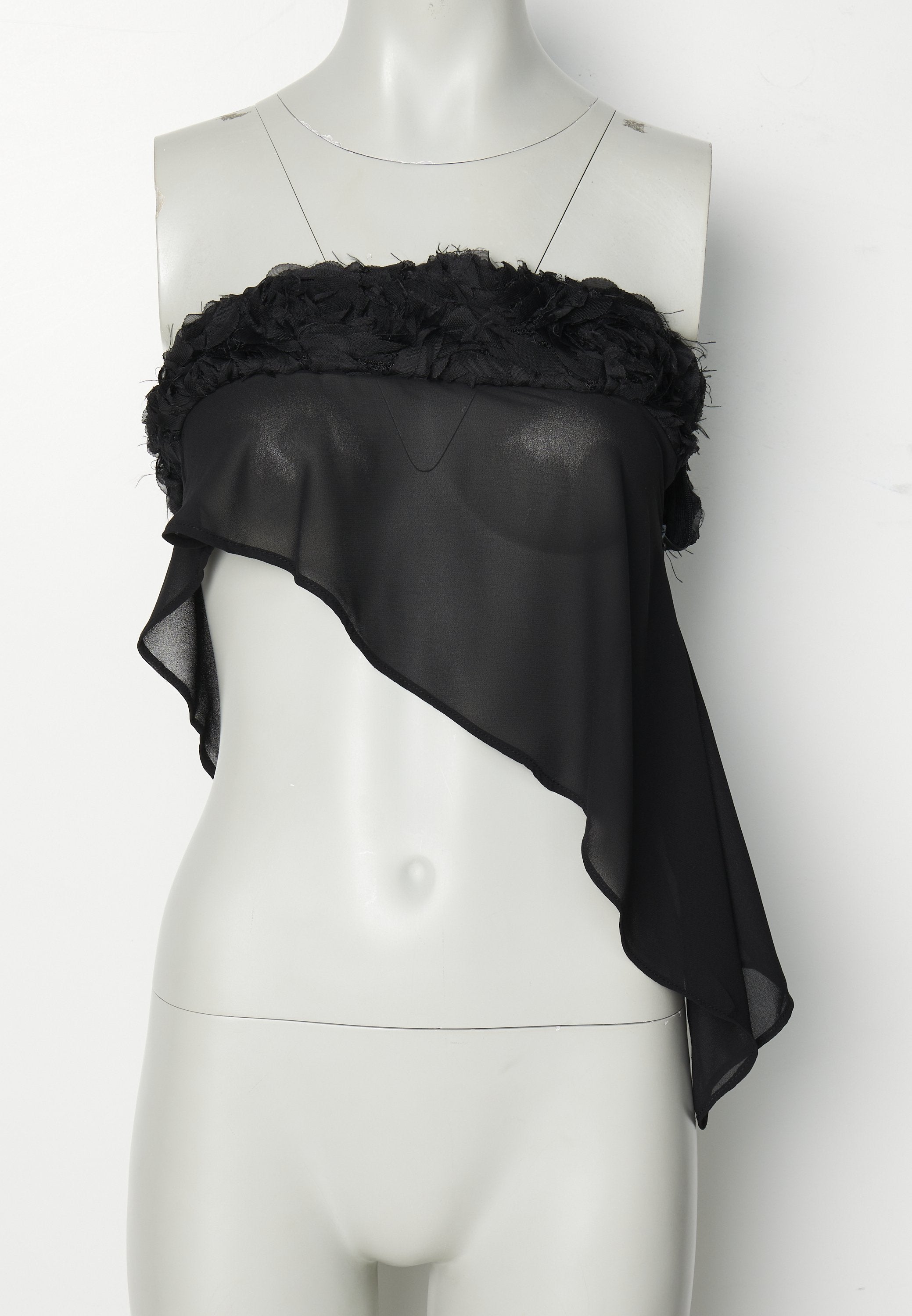 Jaded London RUFFLE FLOWER ASYMMETRIC