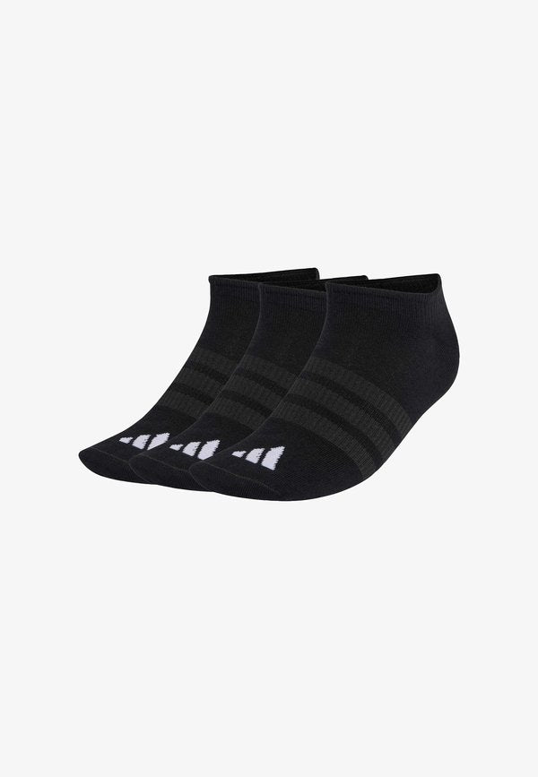 adidas Performance THIN LIGHT SPORTSWEAR NO SHOW 3 PAIR PACK - Sneaker socks - black   black   white