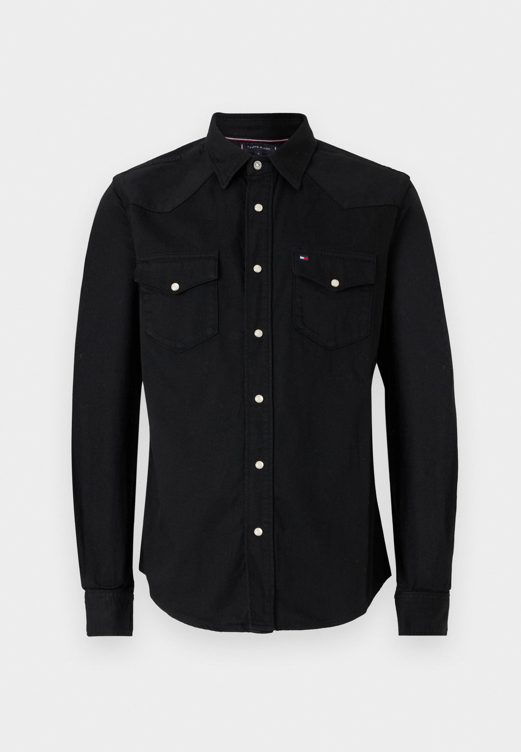 REGULAR FIT WASHED DENIM SHIRT Media 1