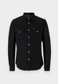 REGULAR FIT WASHED DENIM SHIRT Media 1