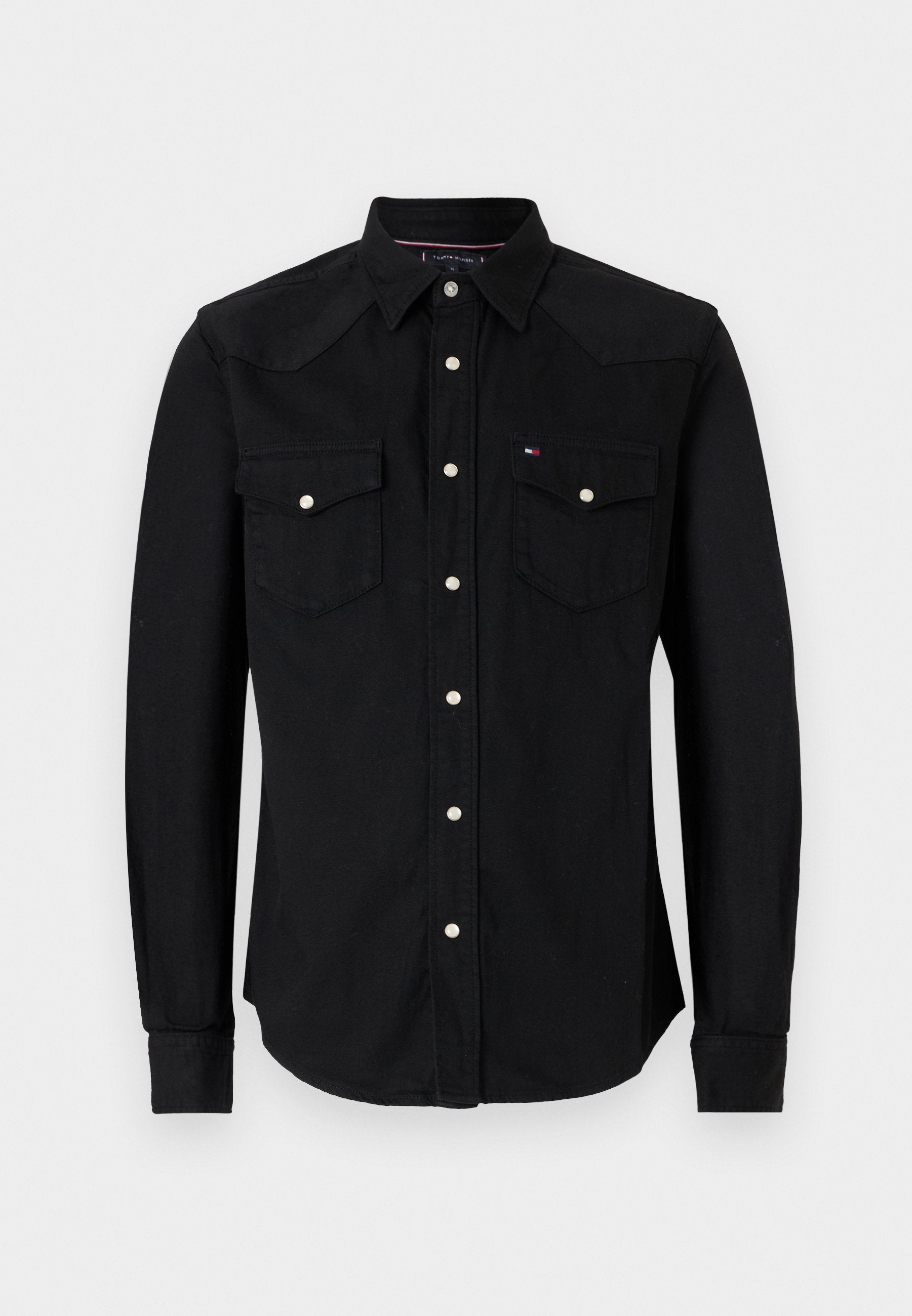REGULAR FIT WASHED DENIM SHIRT Media 1