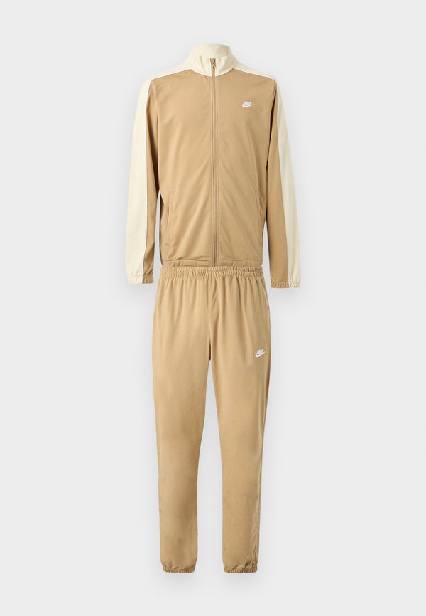 Nike Sportswear CLUB SET - Tracksuit - parachute beige/khaki/white