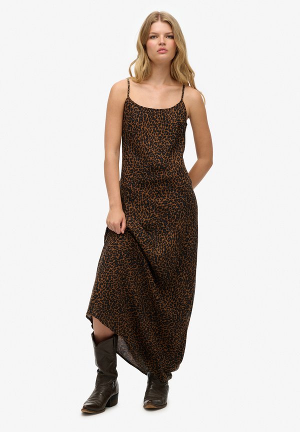 Superdry & Co BIAS CUT - Maxi dress - leona leopard