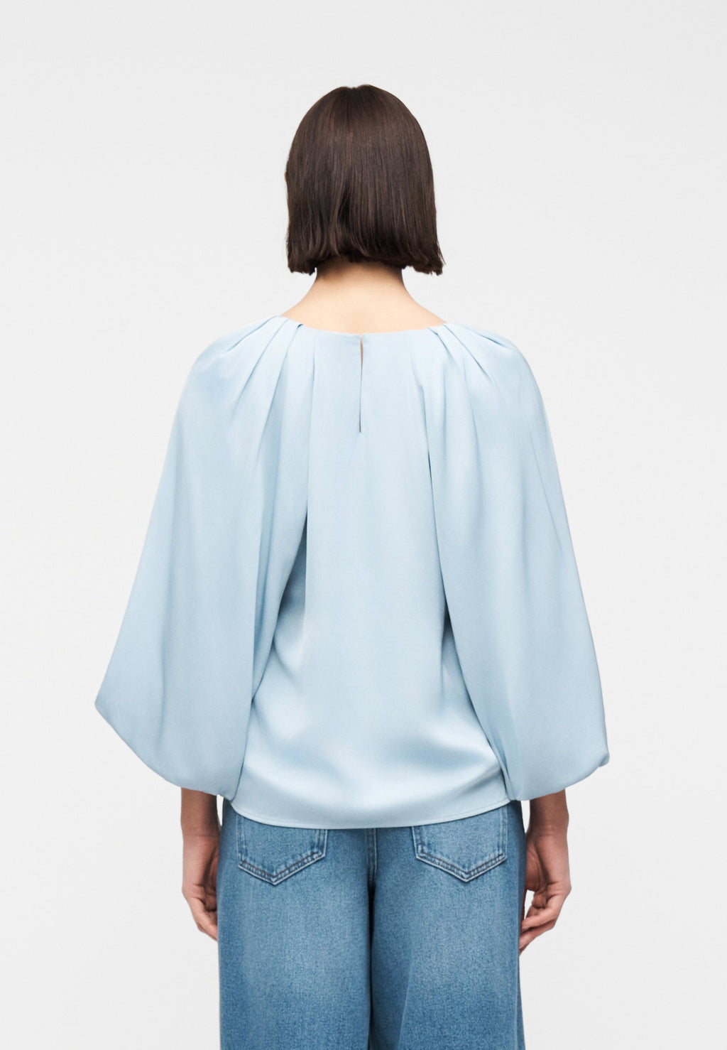 Selected 3/4 sleeved viscose