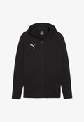 Puma TEAMFINAL CASUALS  - Zip-up sweatshirt - schwarzsilber