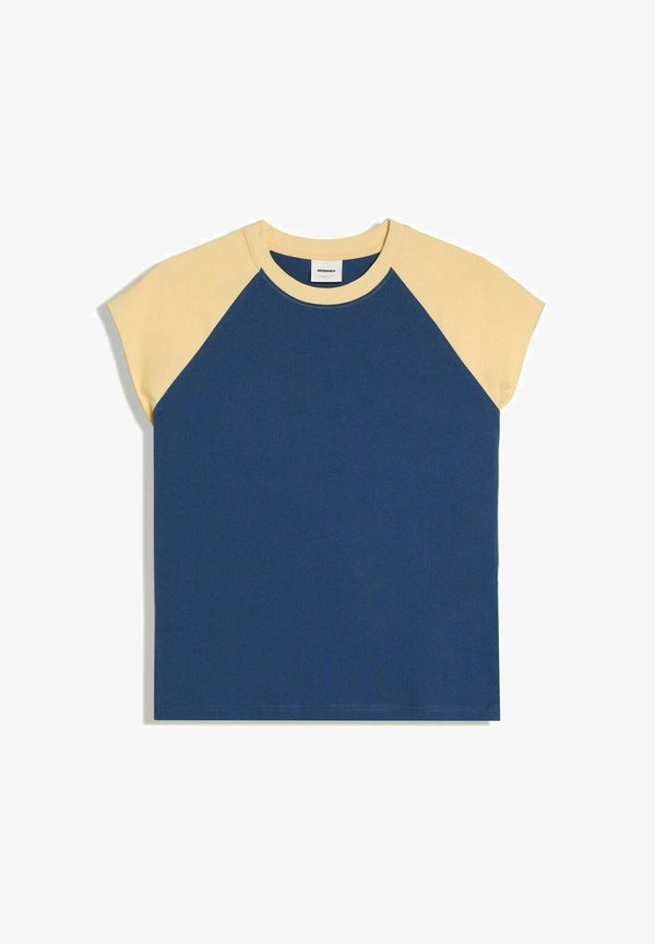 Bershka RALAN WORKER - TSHIRT - Print T-shirt - royal blue