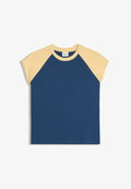 Bershka RALAN WORKER - TSHIRT - Print T-shirt - royal blue