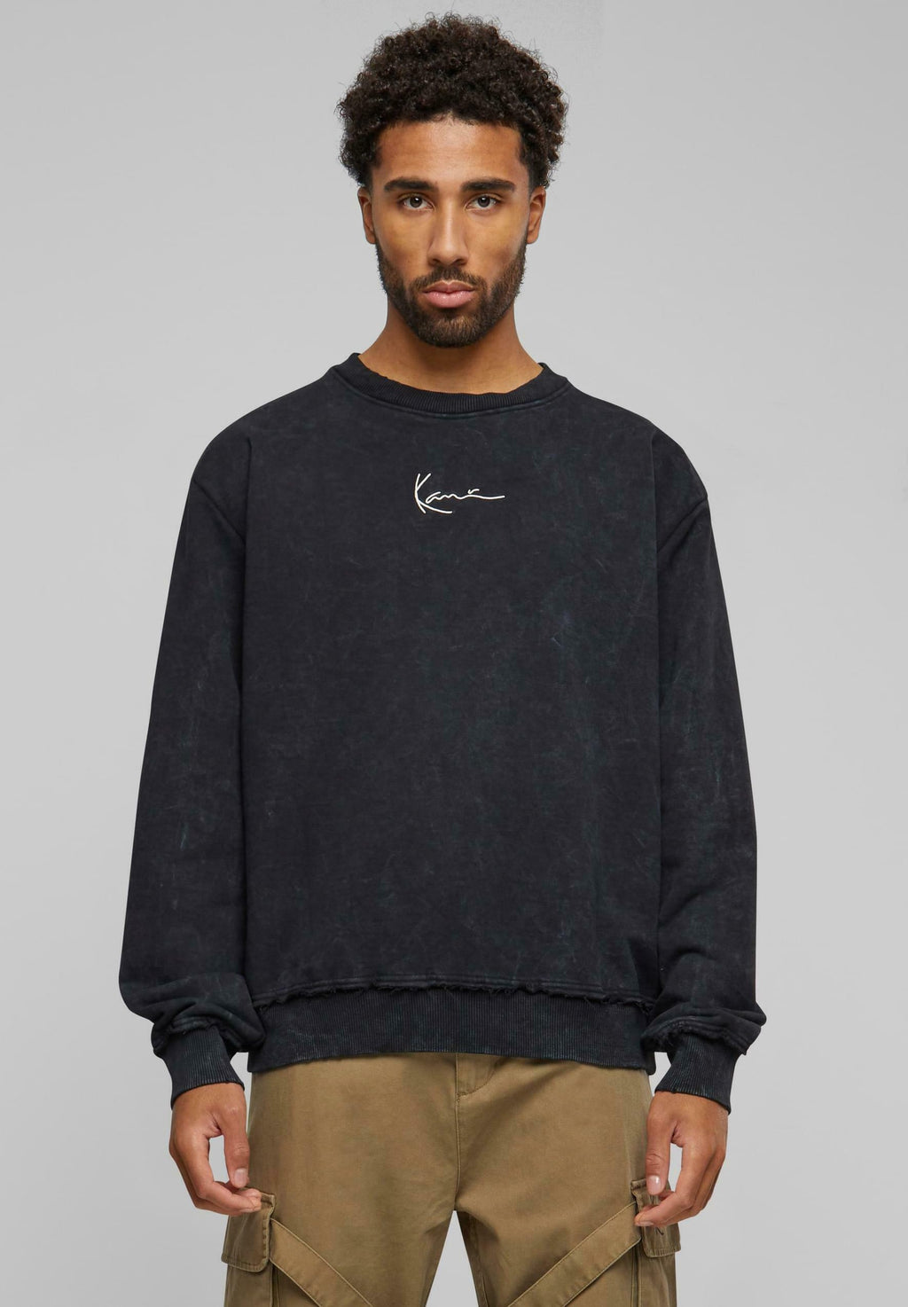 Karl Kani SMALL SIGNATURE DISTRESSED OS CREW