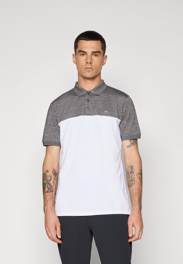 Calvin Klein Golf COLOUR BLOCK - Polo shirt - charcoal/white