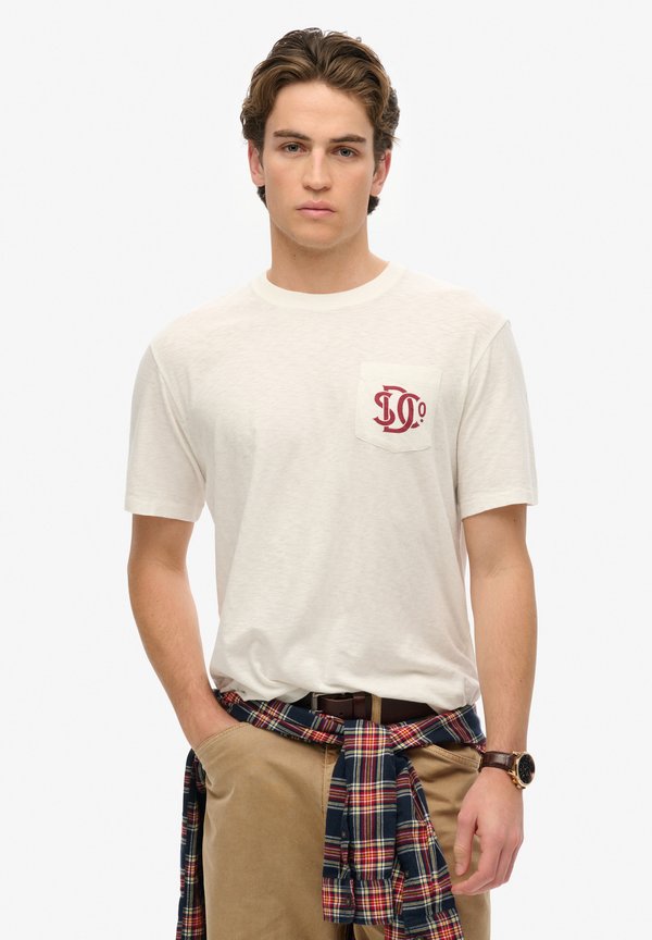 Superdry & Co THE MERCHANT STORE  - Print T-shirt - off white