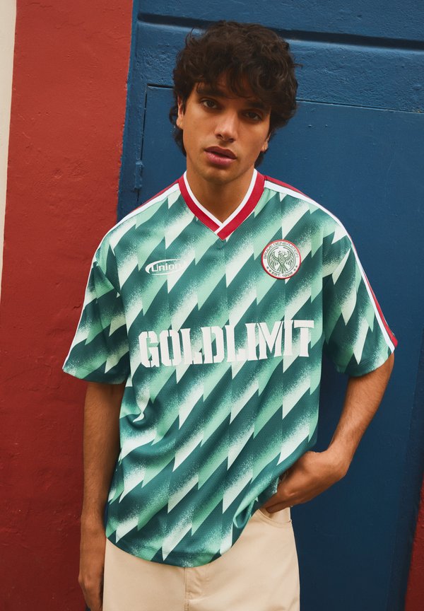 Bershka MEXICO WORLD CUP - TSHIRT - Print T-shirt - evergreen