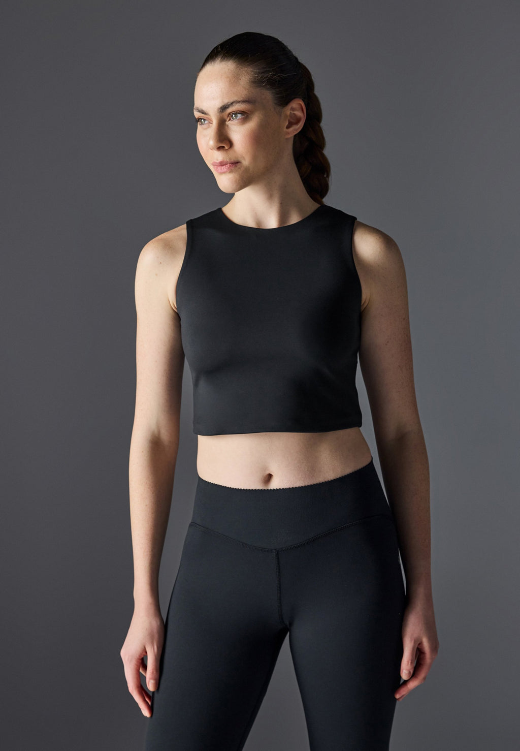 Even&Odd active CROPPED SPORTS VEST WITH BUILT-IN BRA PADDING