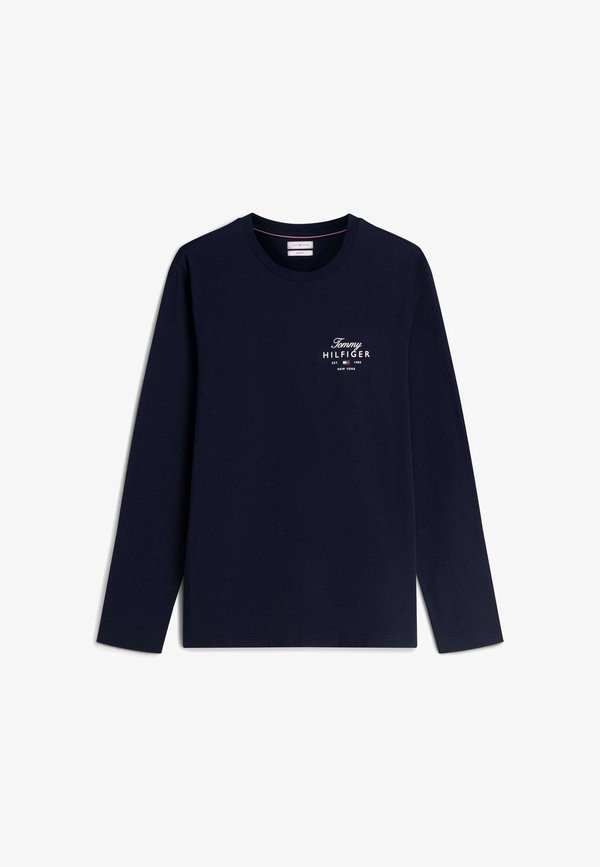Tommy Hilfiger SCRIPT STACK LS REGU - Long sleeved top - desert sky