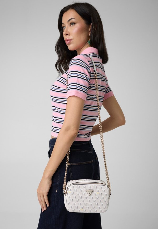 Guess G WAVE II UMHÄNGETASCHE TASCHE - Cross body bag - hellgrau