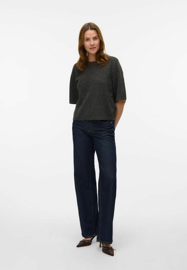 Vero Moda Knitted VMBOOM Knitted - Top - chocolate torte