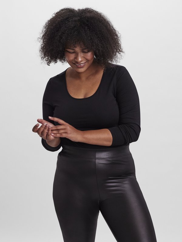 Vero Moda Curve VMPAXI - Long sleeved top - black