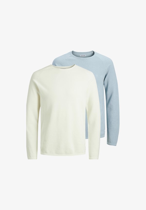 Jack & Jones 2 PACK - Jumper - hellblau/creme
