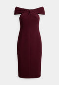 Lauren Ralph Lauren Petite TWIST-FRONT CREPE COCKTAIL DRESS