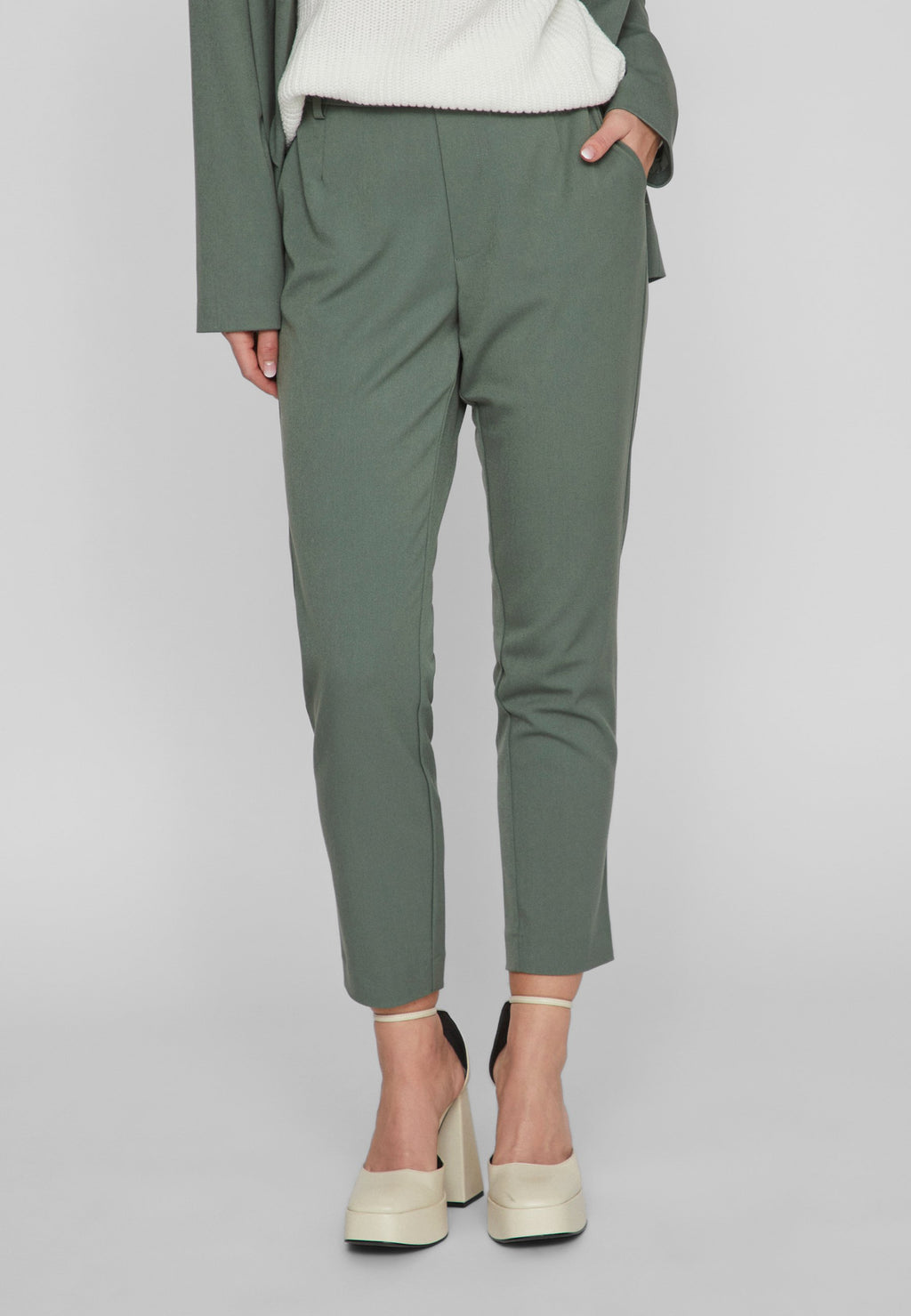 VILA VIVARONE HW SLIM PANT - NOOS