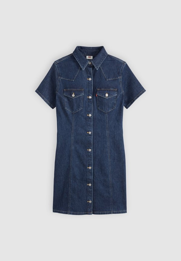Levi's® TRACE WESTERN DRESS - Denim dress - howdy hi