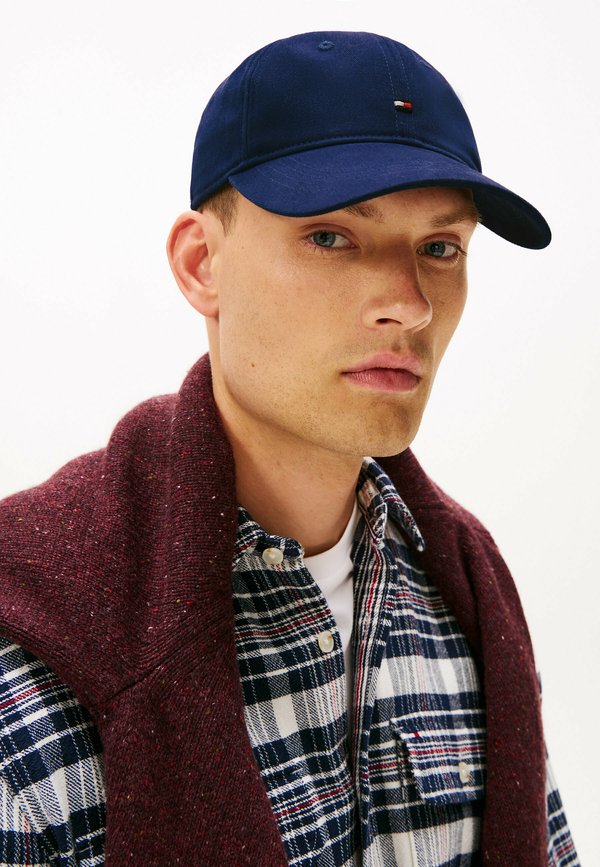Tommy Hilfiger FLAG EMBROIDERY BASEBALL - Cap - preppy navy