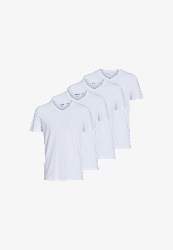 Jack & Jones 4ER PACK KURZARM - Undershirt - weiß