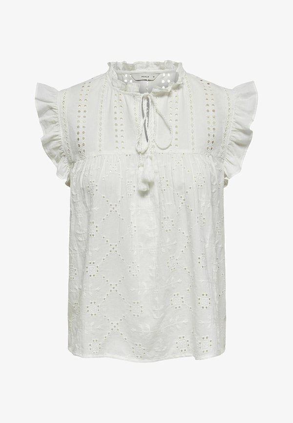ONLY ONLREVA - Blouse - cloud dancer