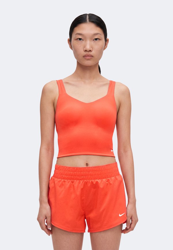 Nike Performance SCULPT BRA TANK - Top - light crimson/white