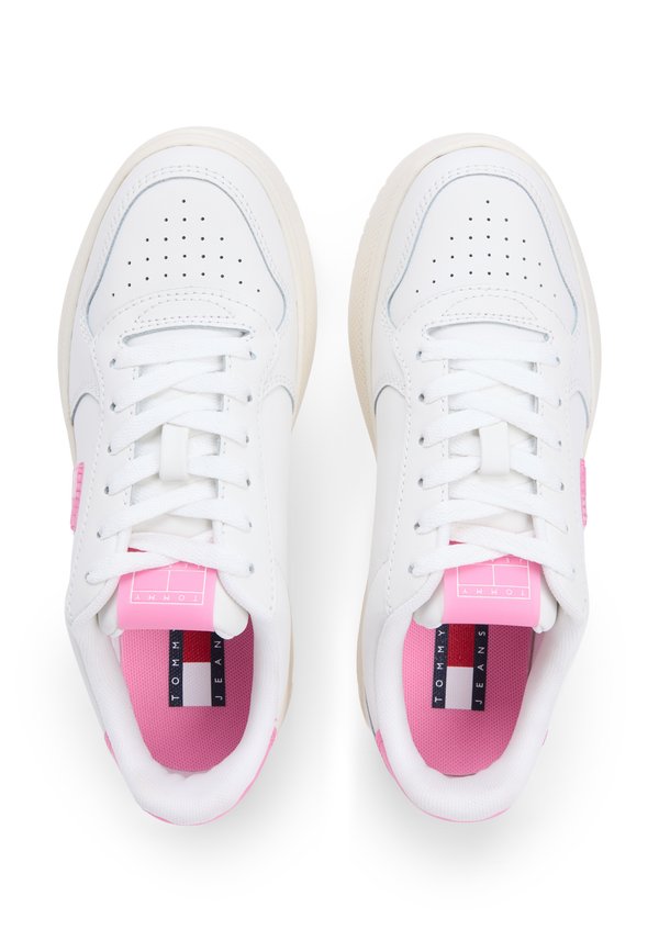 Tommy Jeans FINE CLEAT PLATFORM BASKETBALL TRAINERS WITH LEATHER