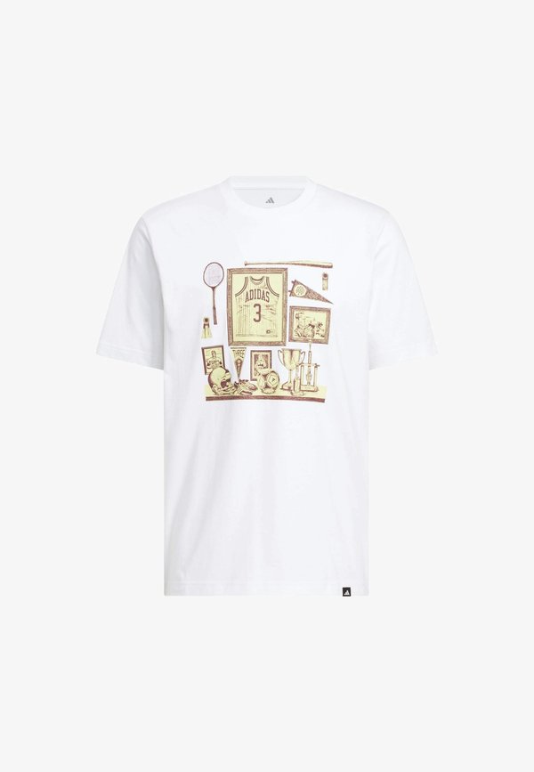 adidas Sportswear ADIDAS SPORTSWEAR SPORTS BAR MEMORABILIA GRAPHIC T-SHIRT - Print T-shirt - white