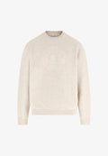 Guess MIT GEPRÄGTEM LOGO - Sweatshirt - beige