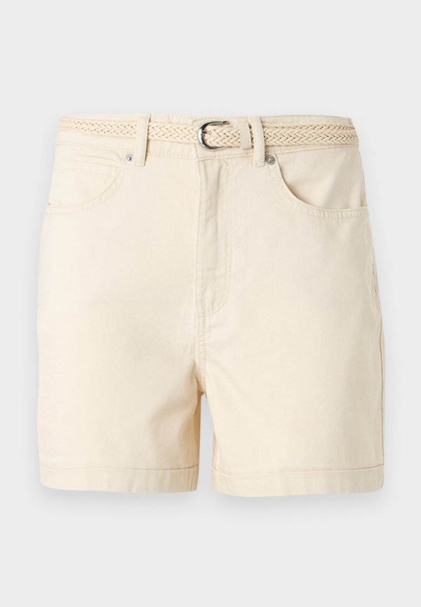 ONLY ONLVEGA SILLA MOM BELT - Shorts - whitecap gray