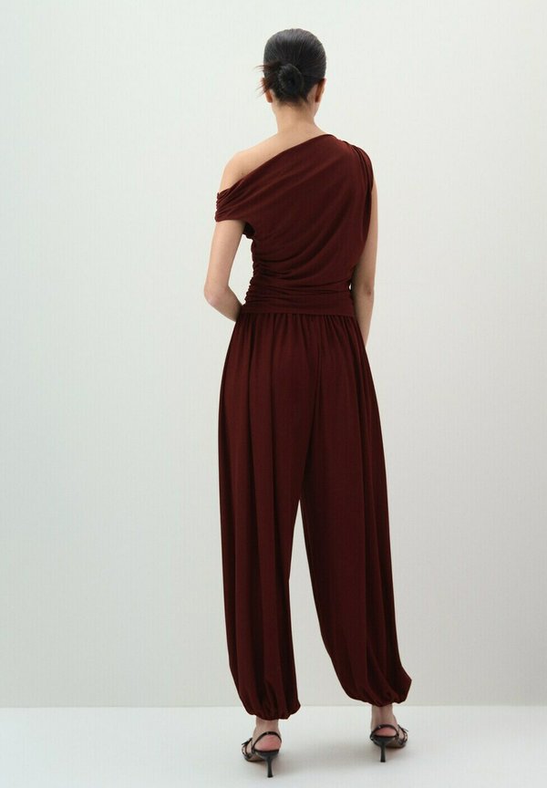 Mango ADULT - Trousers - mottled dark red