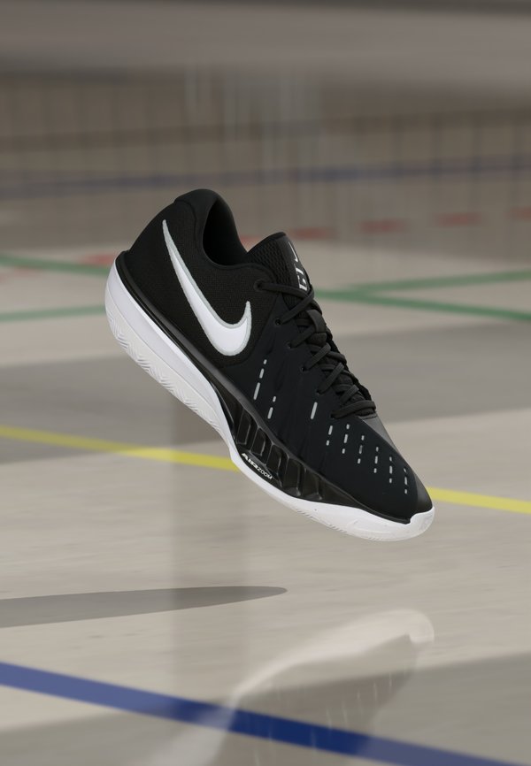 Nike Performance AIR ZOOM G.T. CUT ACADEMY 2 UNISEX - Basketball shoes - black/white/pure platinum-coloured