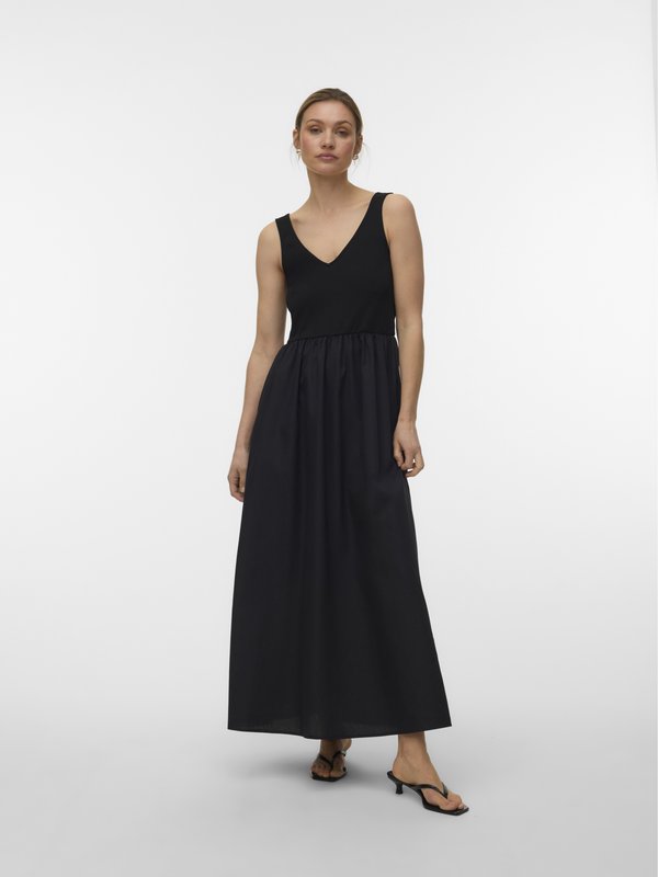 Vero Moda VMVALLY LONG DRESS - Maxi dress - black