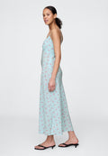GAP RUFFLE TRIM SLIP MAXI DRESS