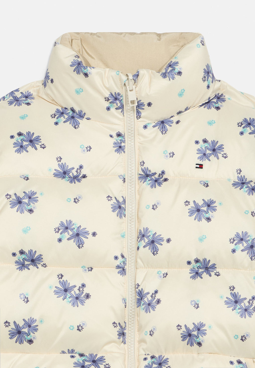 FLORAL PRINT REVERSIBLE RELAXED PUFFER JACKET Media 4