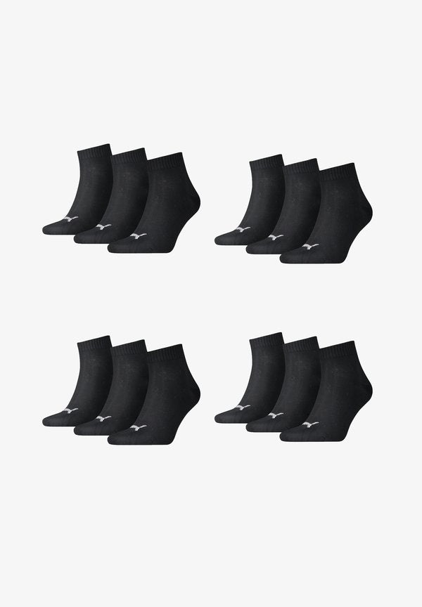 Puma QUARTER 12P - Socks - black