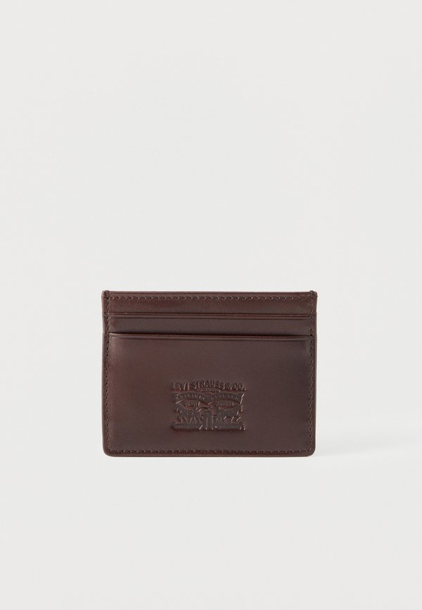 Levi's® LEATHER CARD CASE UNISEX - Business card holder - seal brown