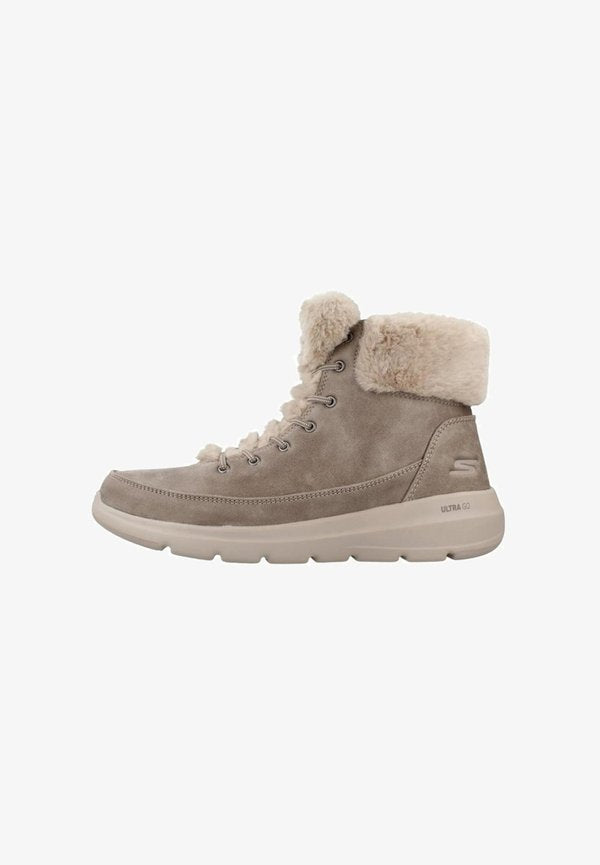 Skechers WONDERLAND - Winter boots - taupe textile