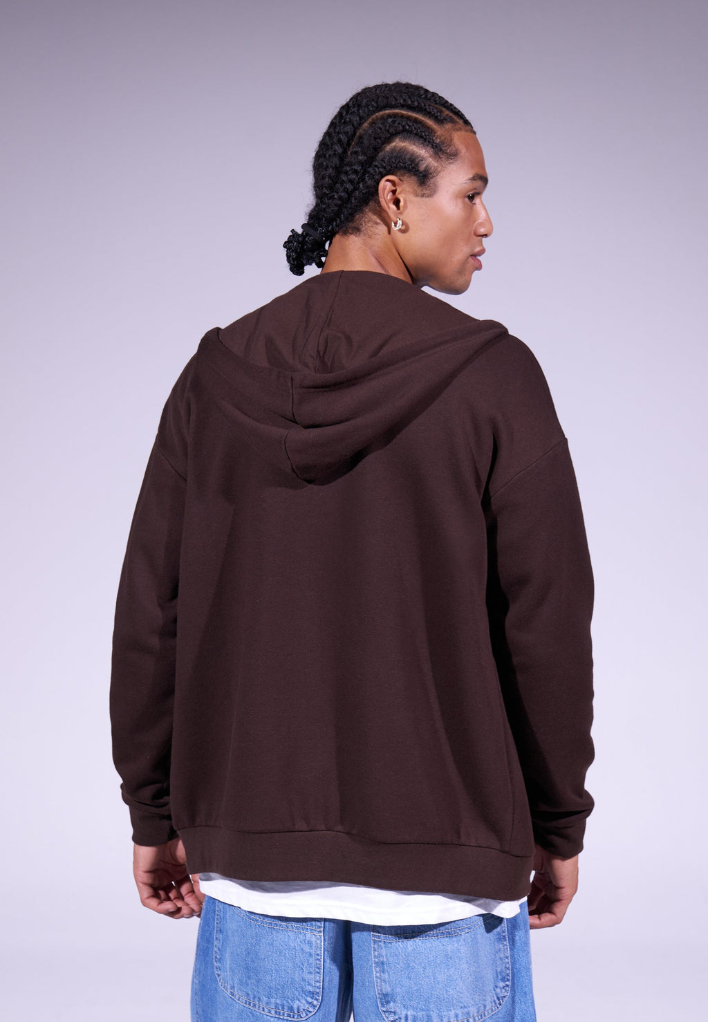 YOURTURN UNISEX RELAXED FIT ZIP-UP HOODIE