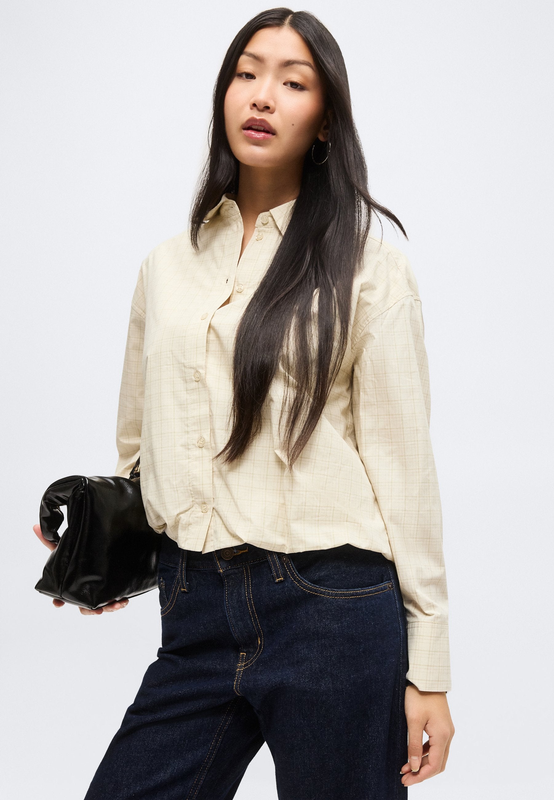 Selected SLWDELIA BUBBLE HEM SHIRT