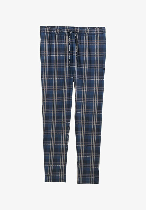 TOM TAILOR MIT KAROMUSTER - Pyjama bottoms - blue-medium-check