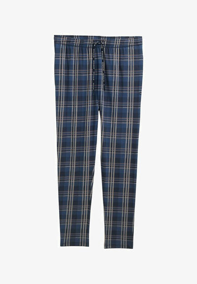TOM TAILOR MIT KAROMUSTER - Pyjama bottoms - blue-medium-check