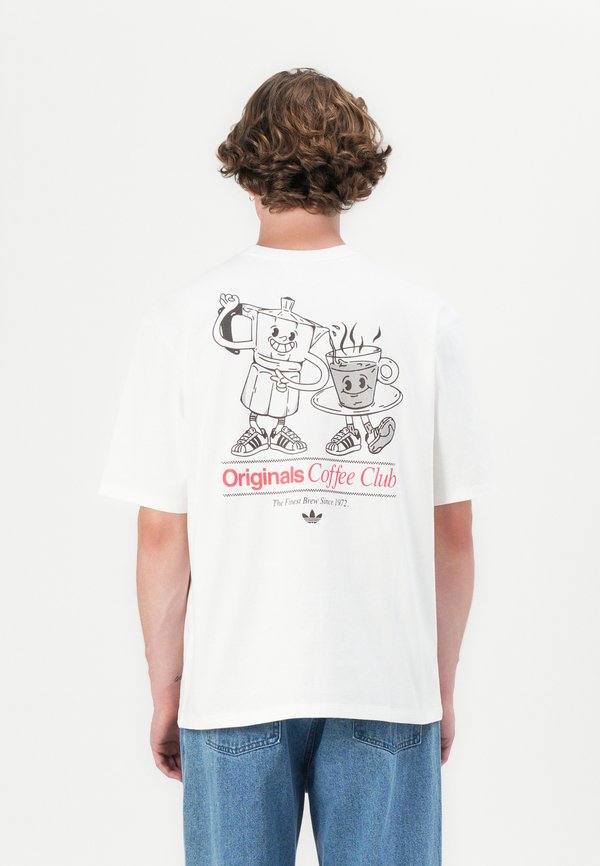 adidas Originals COFFEE TEE UNISEX - Print T-shirt - white